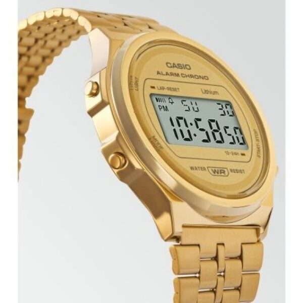 Casio Vintage Dorado Redondo - Image 3